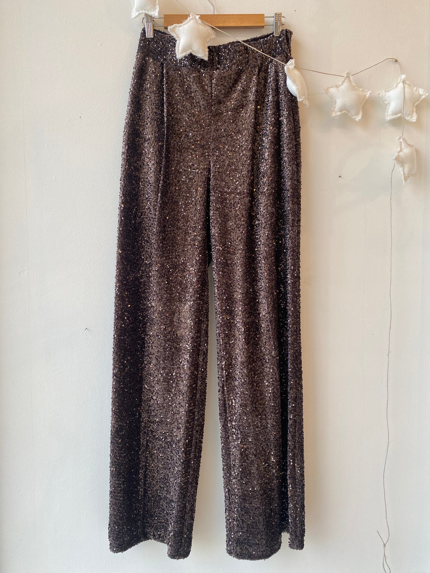 Pantalone Roy paillettes cioccolato