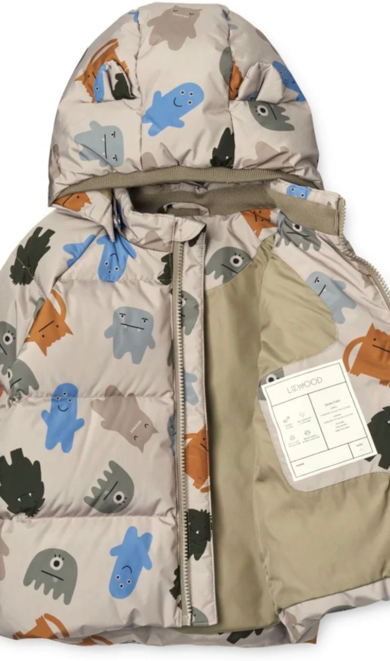 LIEWOOD piumino bambino stampa koala e fantasmi