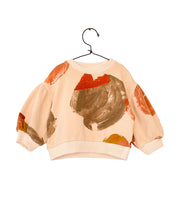 Carica l&#39;immagine nel visualizzatore di Gallery, PLAY UP tuta bambina cotone organico colore salmone stampa astratta
