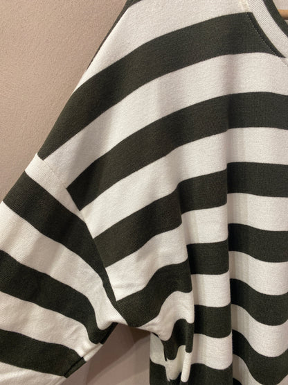 Maglia Paris riga latte e verde