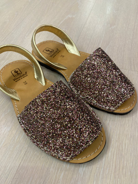 Minorchina glitter oro rosa