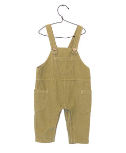 PLAY UP salopette bambino in velluto colore verde timo