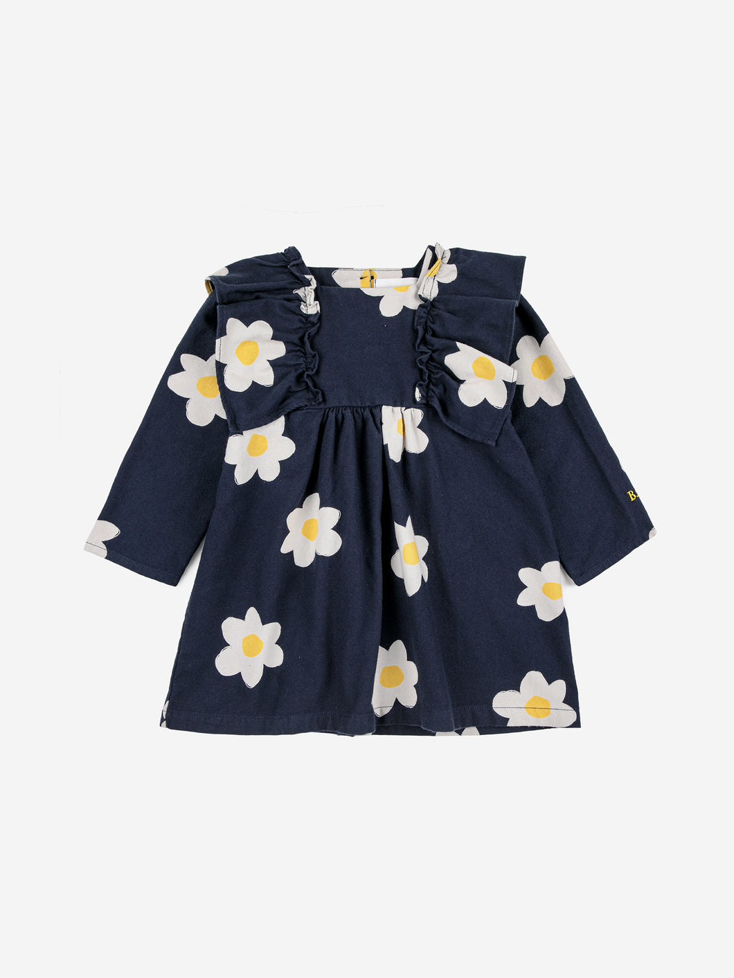 BOBOCHOSES abito bambina in cotone colore blu stampa fiori