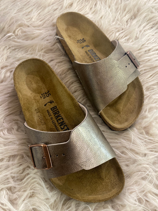 Catalina ciabatta pelle colore taupe