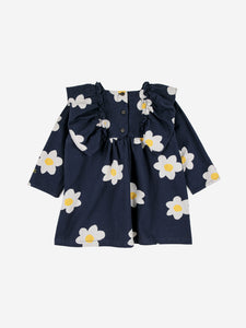 BOBOCHOSES abito bambina in cotone colore blu stampa fiori