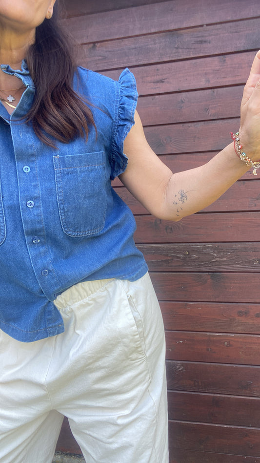 Camicia Asia denim dark