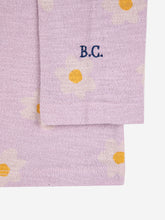 Carica l&#39;immagine nel visualizzatore di Gallery, BOBOCHOSES t-shirt bambina in cotone colore lilla stampa fiori
