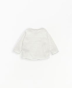 PLAY UP t-shirt bambino in cotone organico colore bianco