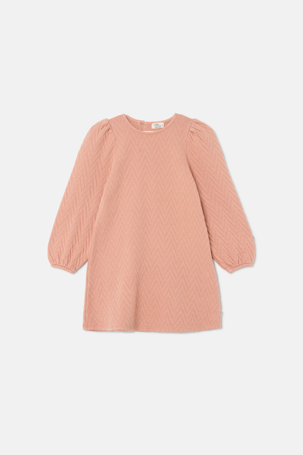 MY LITTLE COZMO abito bambina in cotone lavorato colore rosa antico