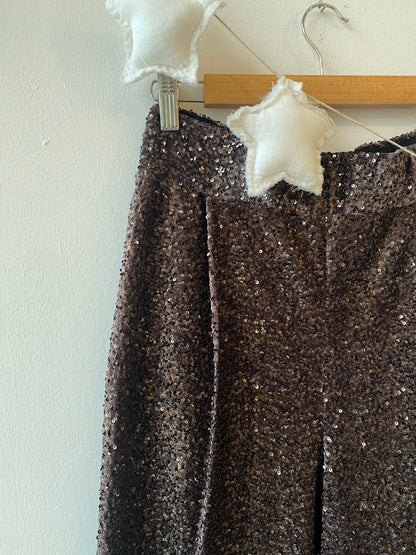 Pantalone Roy paillettes cioccolato