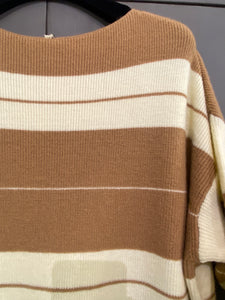 MAIS OUI Madame abito donna in misto lana colore panna camel