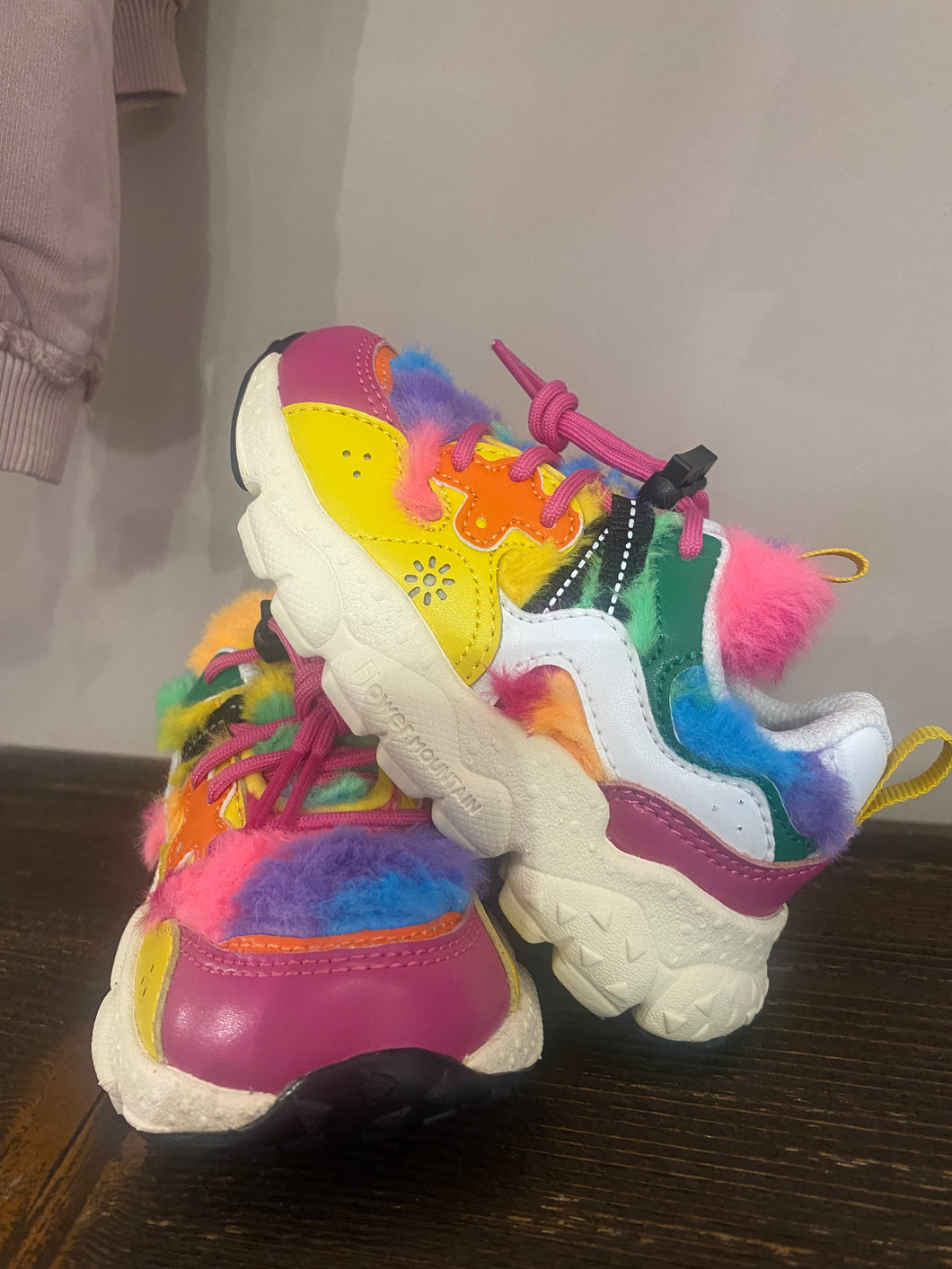 FLOWER MOUNTAIN sneakers in eco pelle multicolor