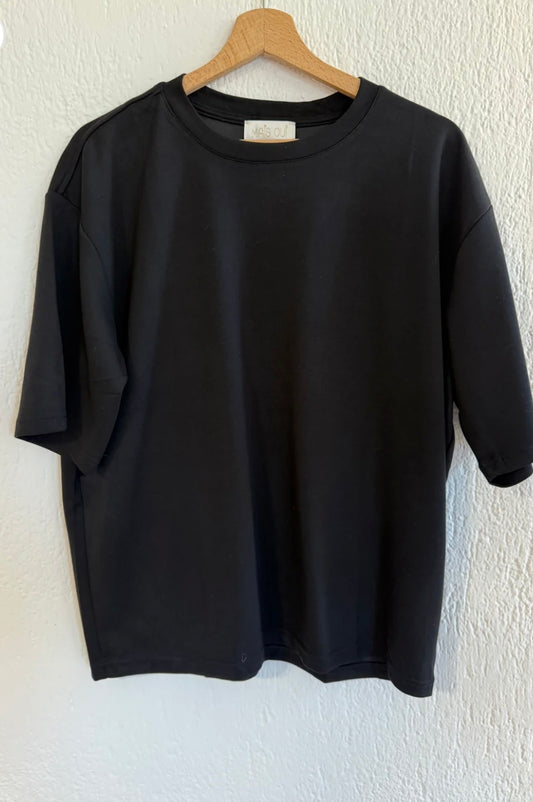 T-shirt Camelia nera
