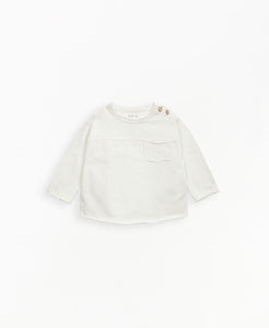 PLAY UP t-shirt bambino in cotone organico colore bianco