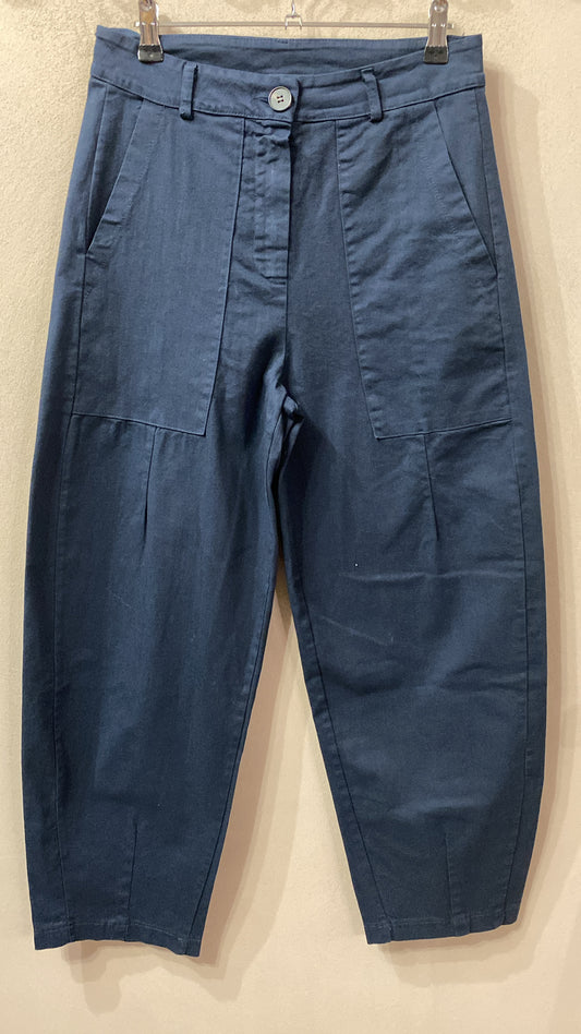 Pantalone Carrot blu navy