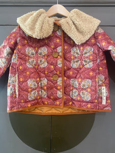 MYMIKY cappotto bambina reversibile con colletto