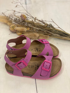 BIOCHIC sandali bambina in pelle colore ciclamino