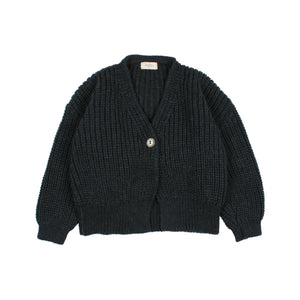 BUHO BARCELONA cardigan in lana colore blu