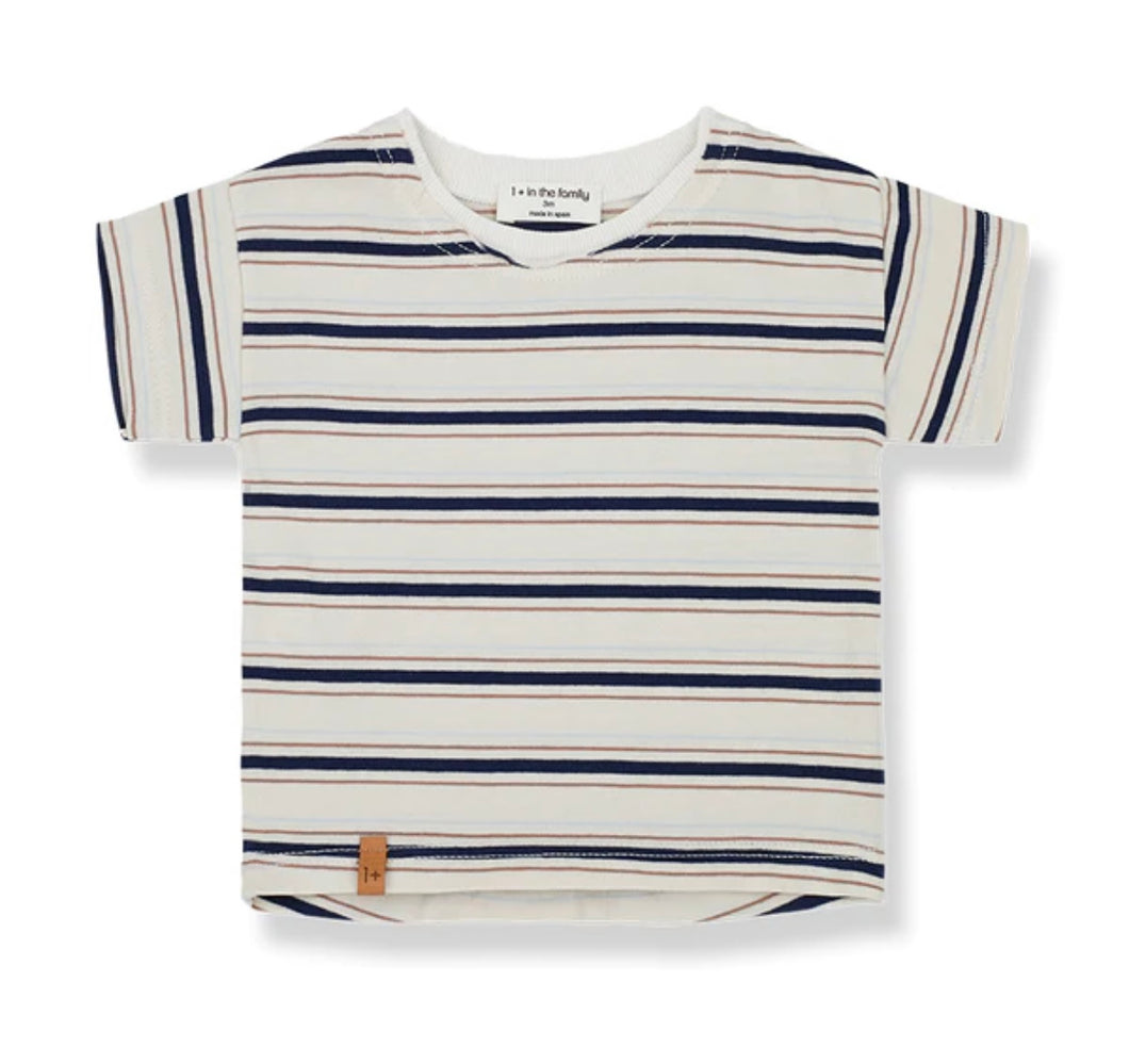 +1 IN THE FAMILY t-shirt Riga blu