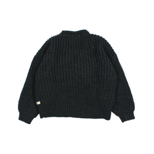 BUHO BARCELONA cardigan in lana colore blu
