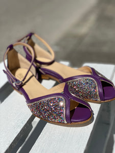 HOPE sandali donna glitter multicolor e viola