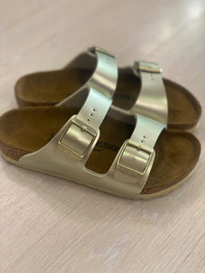 BIRKENSTOCK Arizona ciabattina bambina electric metallic gold
