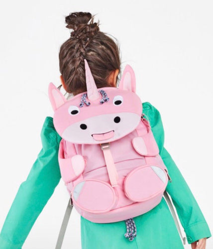 Zainetto unicorno per la scuola materna - Eco-Friendly - consigliato da 3 a 5 anni - pratico anche per le uscite con mamma e papà - spalline regolabili - cintura torace - imbottitura posteriore - strisce riflettenti