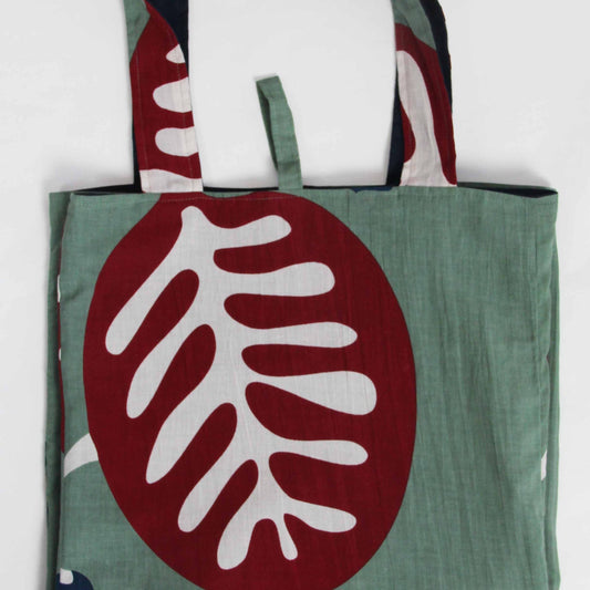 Borsa tote in cotone riciclato Equateur Kaki