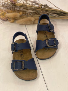 BIOCHIC sandalo bambino in pelle blu