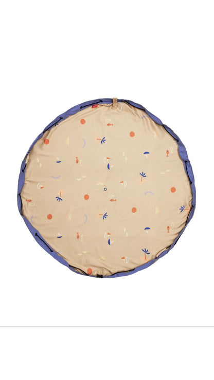 PLAY&GO tappeto sacco porta giochi 2 in 1 fantasia beige
