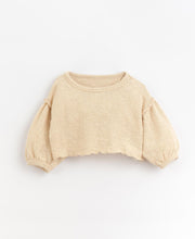 Carica l&#39;immagine nel visualizzatore di Gallery, PLAY UP maglia bambina cotone colore sabbia
