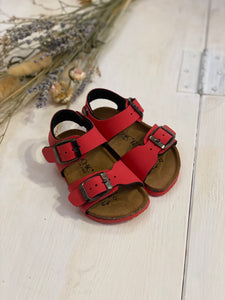 BIOCHIC sandali bambino in pelle colore rosso