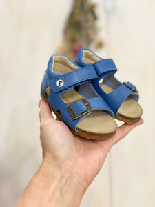 FALCOTTO sandalo in pelle colore azzurro cielo