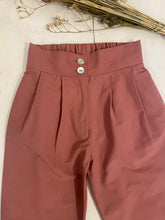 Carica l&#39;immagine nel visualizzatore di Gallery, MINIMU’ Pantaloni bambina cotibe effetto seta rosa antico
