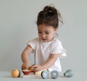 LITTLE DUTCH Set frutta in legno da tagliare