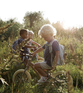 La bici senza pedali Little Dutch da 12 pollici è la prima bicicletta perfetta! Questa bici senza pedali è una bici senza pedali sicura e durevole per bambini dai 3 anni in su. 