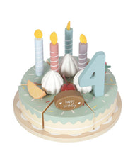 Carica l&#39;immagine nel visualizzatore di Gallery, LITTLE DUTCH torta di compleanno in legno

