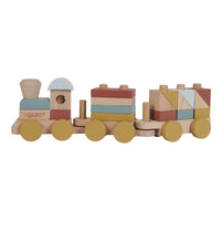 Carica l&#39;immagine nel visualizzatore di Gallery, Tutti a bordo! Ecco il bellissimo treno di legno della collezione Pure &amp; Nature di Little Dutch. 
