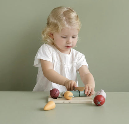 LITTLE DUTCH Set verdure in legno da tagliare