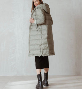Indi & Cold piumino gilè donna colore verde salvia