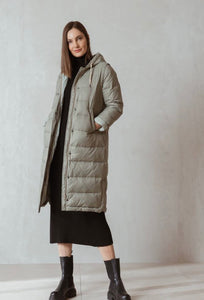 Indi & Cold piumino gilè donna colore verde salvia