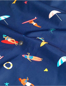 PLAY&GP tappeto sacco porta giochi 2 in 1 impermeabile blu