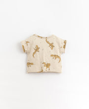 Carica l&#39;immagine nel visualizzatore di Gallery, PLAY UP t-shirt bambino cotone stampa allover gechi
