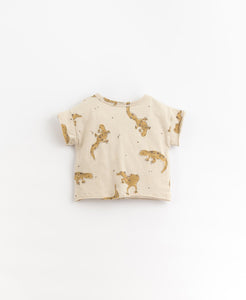 PLAY UP t-shirt bambino cotone stampa allover gechi