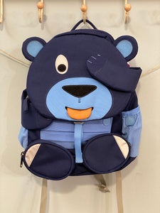 Zainetto orso per la scuola materna - Eco-Friendly - consigliato da 3 a 5 anni - pratico anche per le uscite con mamma e papà - spalline regolabili - cintura torace - imbottitura posteriore - strisce riflettenti
