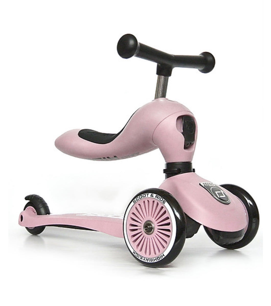 SCOOT AND RIDE monopattino-triciclo rosa