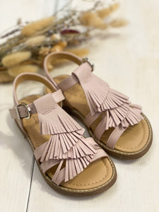 DIANETTI sandalo bimba in pelle rosa chiaro
