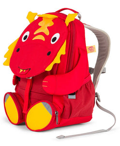 Zainetto drago per la scuola materna - Eco-Friendly - consigliato da 3 a 5 anni - pratico anche per le uscite con mamma e papà - spalline regolabili - cintura torace - imbottitura posteriore - strisce riflettenti
