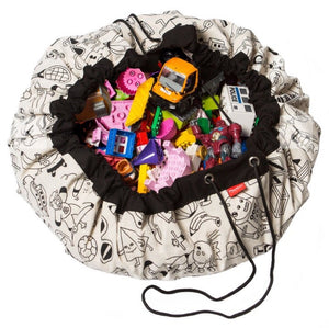 PLAY&GO Tappeto sacco porta giochi 2 in 1 - colour my bag